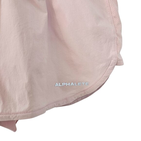 Alphalete Womens Athletic Shorts, Lined, Pink, High Rise, Running, Size Small - Picture 3 of 7
